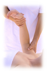 photo of a massagetherapist at work